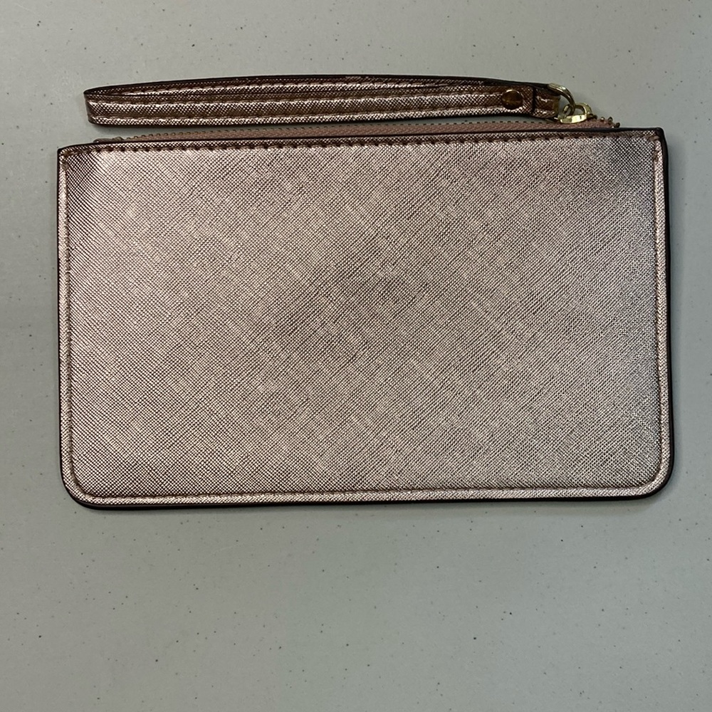 Kate Spade Large Metallic Pink Wristlet NEW WITHOUT TAGS - Picture 3 of 6